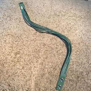 Swarovski slake bracelet in teal